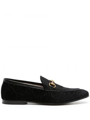 Pantofi loafer de catifea Gucci Pre-owned negru