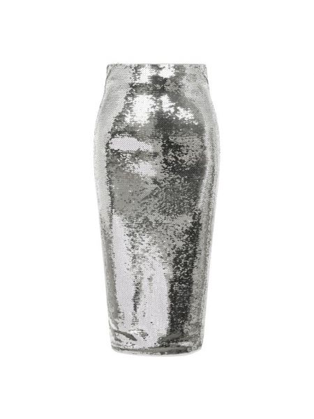 Карандаш юбка с пайетками Tom Ford, серебряная
