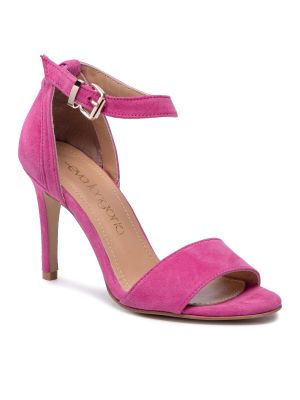 Sandały Eva Longoria różowe