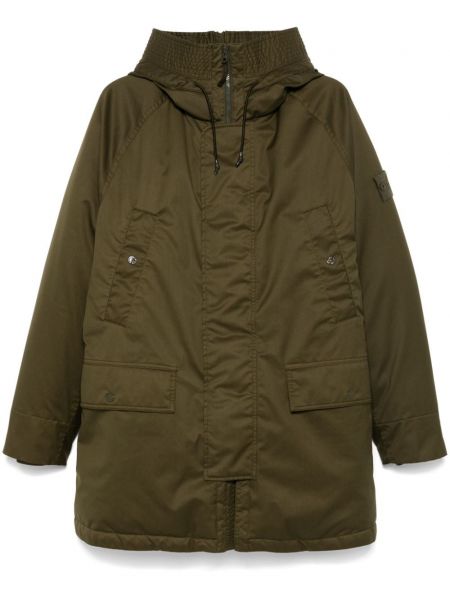 Parka med hætte Stone Island grøn