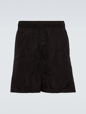 Pantaloni scurți din nailon Moncler negru