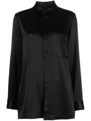 Saténová košeľa Y-3 čierna