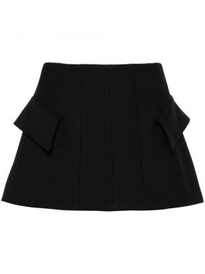 Plisirana mini suknja Pnk crna