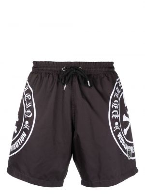 Trykt shorts Philipp Plein svart