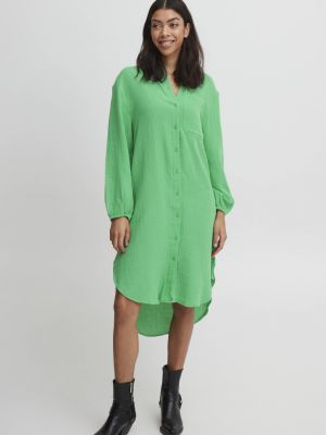 Платье-рубашка B.young зеленое