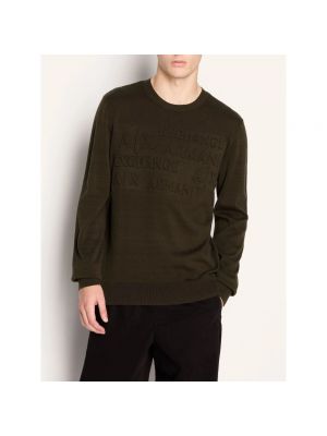 Jersey de algodón de tela jersey Armani Exchange verde