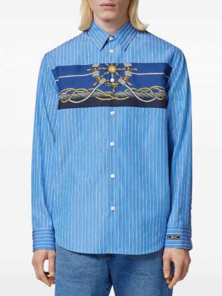Koszula Versace niebieska