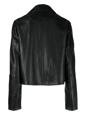 Kožená bunda z imitace kůže Alexis černá