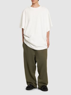 Camiseta de algodón de tela jersey oversized Hed Mayner blanco