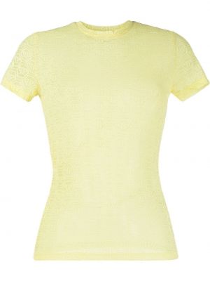Tylové tričko Philipp Plein žluté