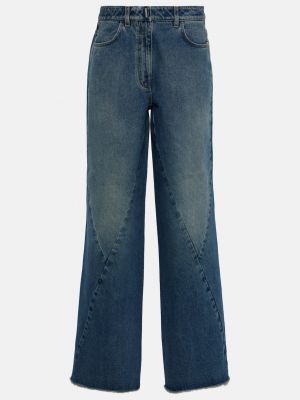 Широкие джинсы со средней посадкой Givenchy синий