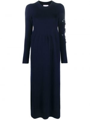 Μάξι φόρεμα κασμίρ Barrie μπλε