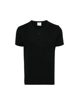 Koszulka bawełniana Courreges czarna