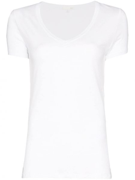 Bavlněné basic tričko s krátkými rukávy Skin - bílá