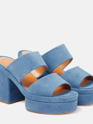Semišové sandály Chloã© modré