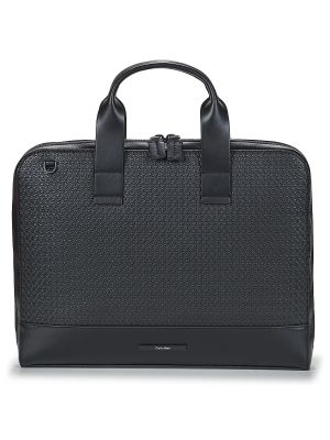 Slim fit slim fit laptop táska Calvin Klein fekete