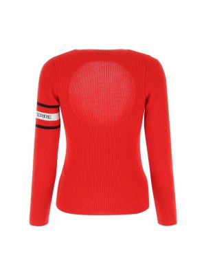 Sweter z okrągłym dekoltem Marine Serre czerwony