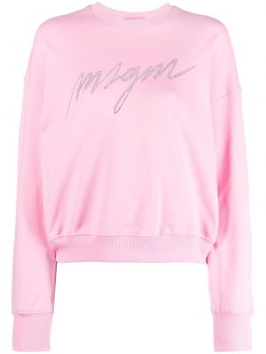 Sweatshirt aus baumwoll Msgm pink