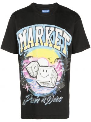 T-shirt i bomull Market svart