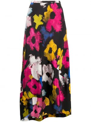 Suknja s cvjetnim printom Colville crna