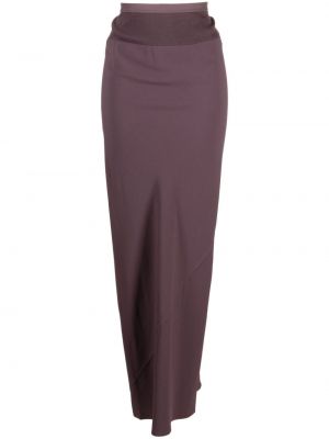 Puzdrová sukňa Rick Owens fialová
