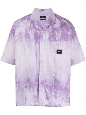 Camisa con estampado manga corta tie dye Five Cm violeta
