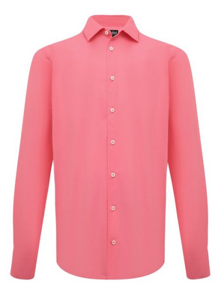 Хлопковая рубашка Van Laack розовая