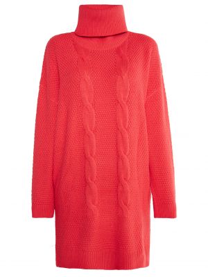 Robe en tricot Mymo rouge