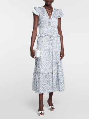 Φλοράλ σατέν μίντι φόρεμα Polo Ralph Lauren