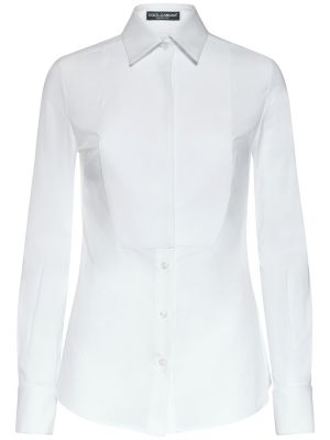 Bílá bavlněná košile Dolce & Gabbana