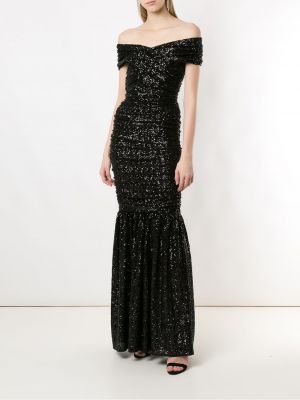 Vestido de noche con lentejuelas Dolce & Gabbana negro