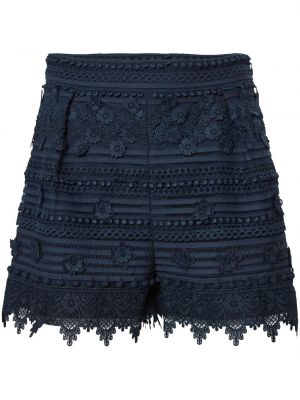 Spitzen shorts Carolina Herrera blau