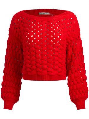Пуловер Alice + Olivia червено