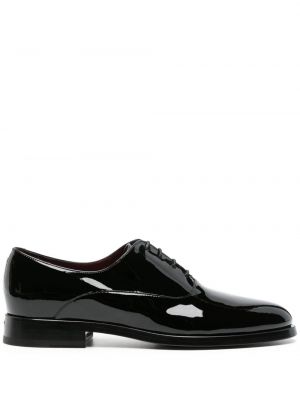 Chaussures oxford en cuir vernis Valentino Garavani noir