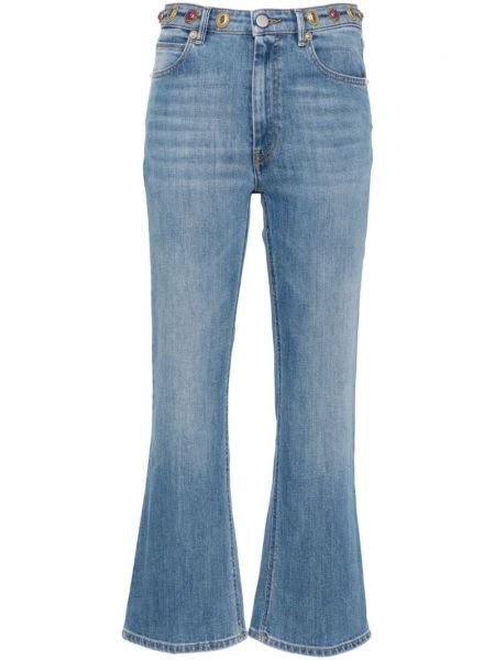 Applikation jeans 7/8 Pt Torino blå