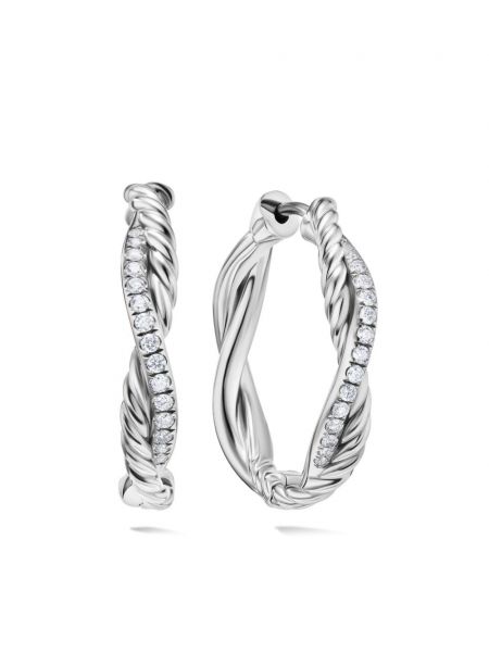 Vanne korvakorut David Yurman hopea