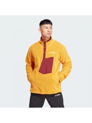 Fleece pullover Adidas Terrex κίτρινο