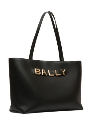 Δερμάτινη τσάντα ώμου Bally μαύρο