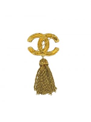 Broszka z frędzli Chanel Pre-owned złota