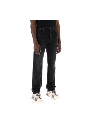 Czarne proste jeansy Amiri