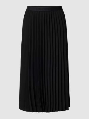 Spódnica midi plisowana Tommy Hilfiger czarna
