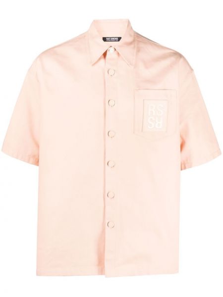 Памучна риза Raf Simons оранжево