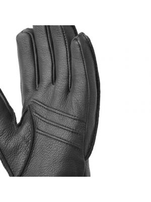 Кожаные перчатки Hestra черные