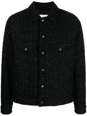 Cămașă cu nasturi din tweed Msgm negru