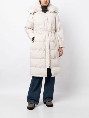 Péřový kabát Yves Salomon bílý