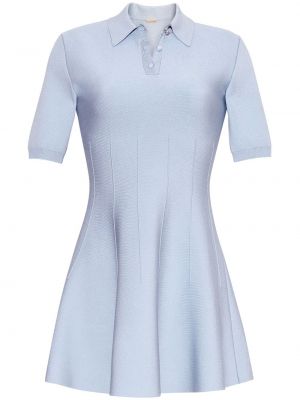 Плетена мини рокля Adam Lippes синьо