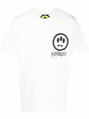 Тениска с принт Barrow бяло