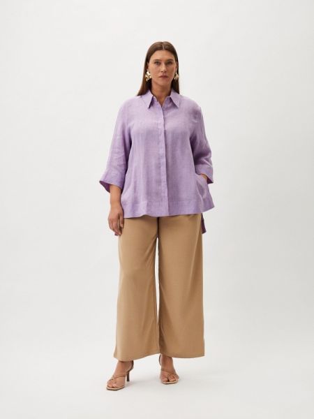 Рубашка Marina Rinaldi фиолетовая