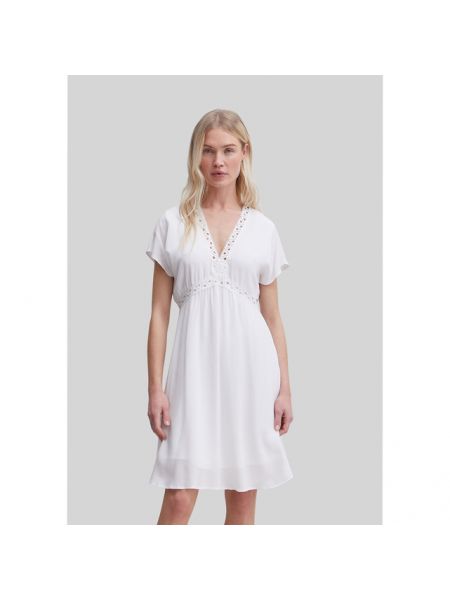 Mini vestido con bordado Ikks blanco