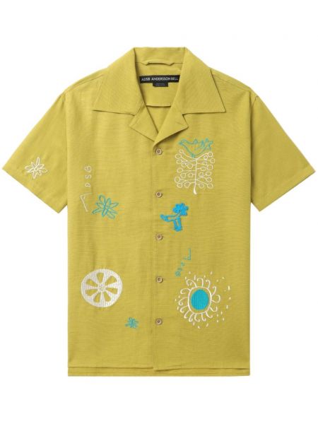 Košile s výšivkou Andersson Bell žlutá